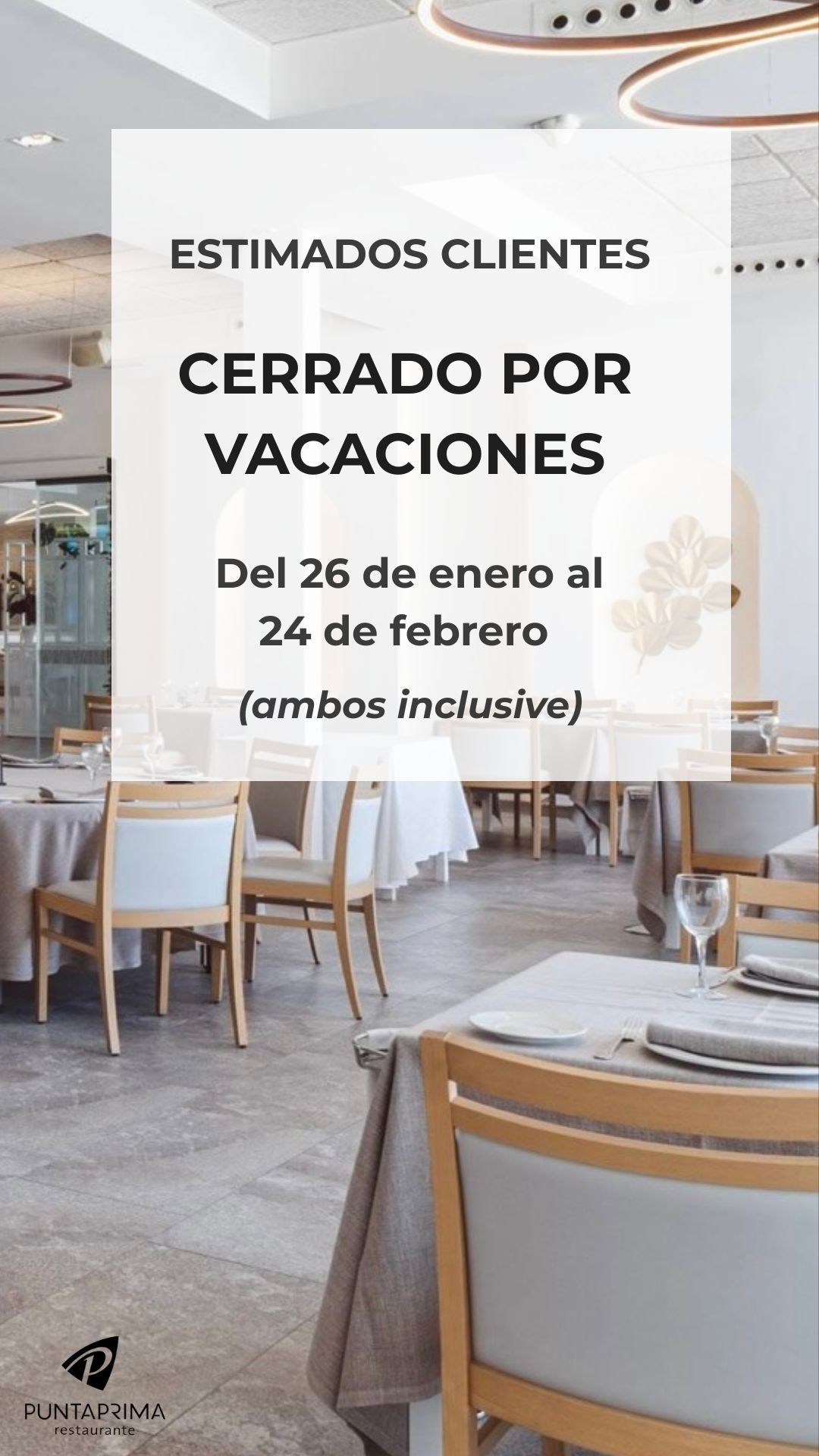 Cerrado por vacaciones